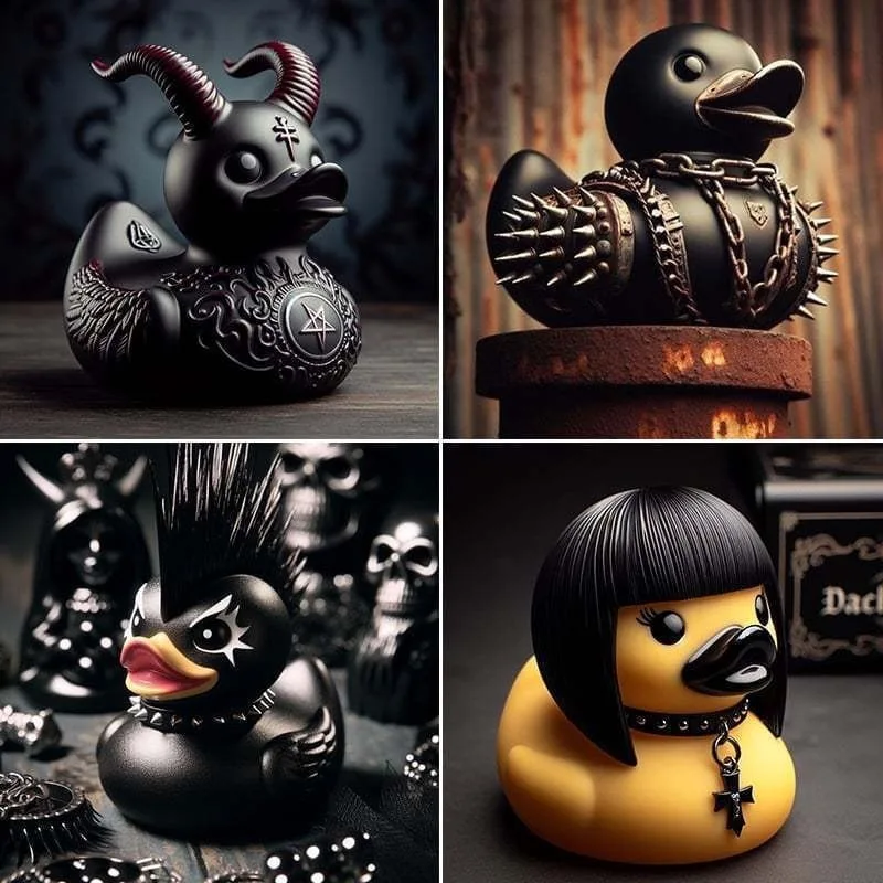 Art Craft Duck - Araba heykeli ölüm kaya ördek süs