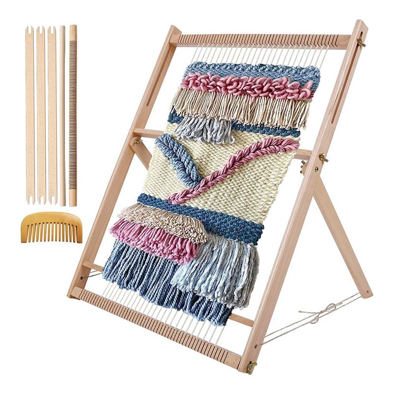 Loom Weaving Frame - Yetişkinler İçin Çok Amaçlı Dokuma Tezgahı,