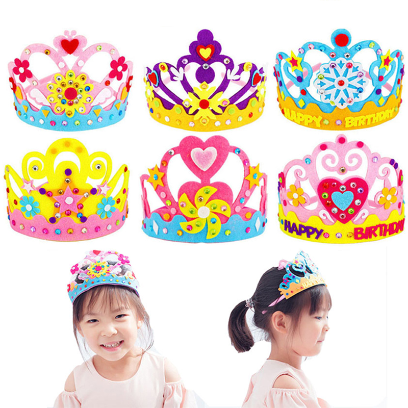 Art Craft 5 Year Old - DIY El Sanatları Oyuncak Taç Yaratıcı