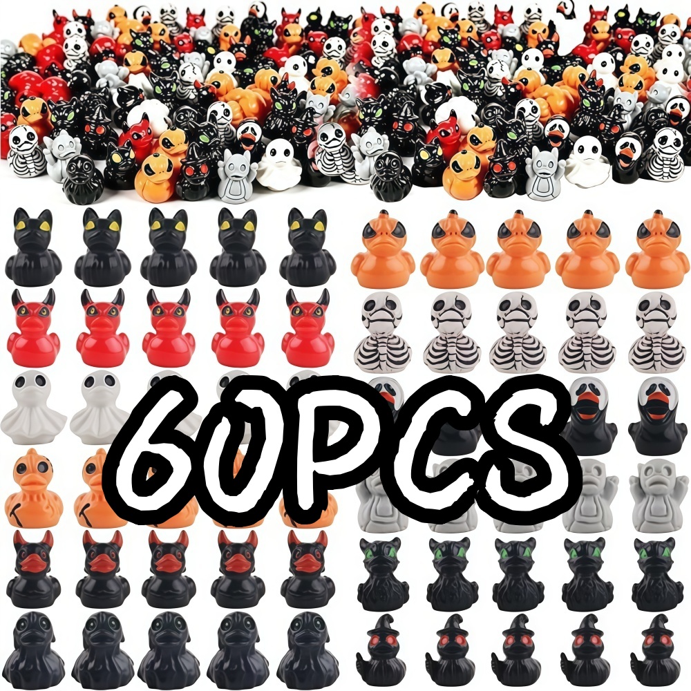 Art Craft Duck - 10/60 adet Cadılar Bayramı Mini Ördek