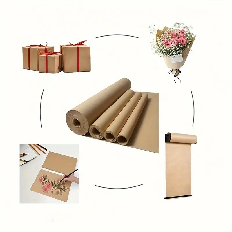 Art X Craft - evet 38CM X 5/10M Kahverengi Kraft