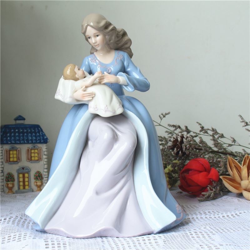 Art And Craft For Mother'S Day - xx-Europe Anne Çocuk Seramik Heykelleri Süsleri