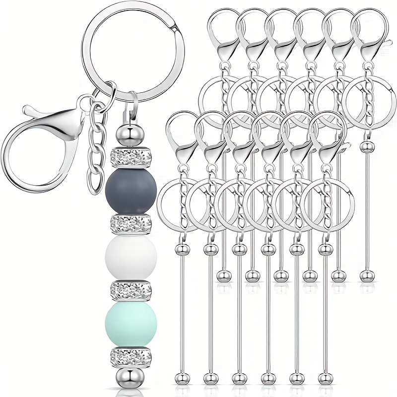 Art Craft Accessories - 12 adet Ayrılabilir Demir Anahtarlık Seti