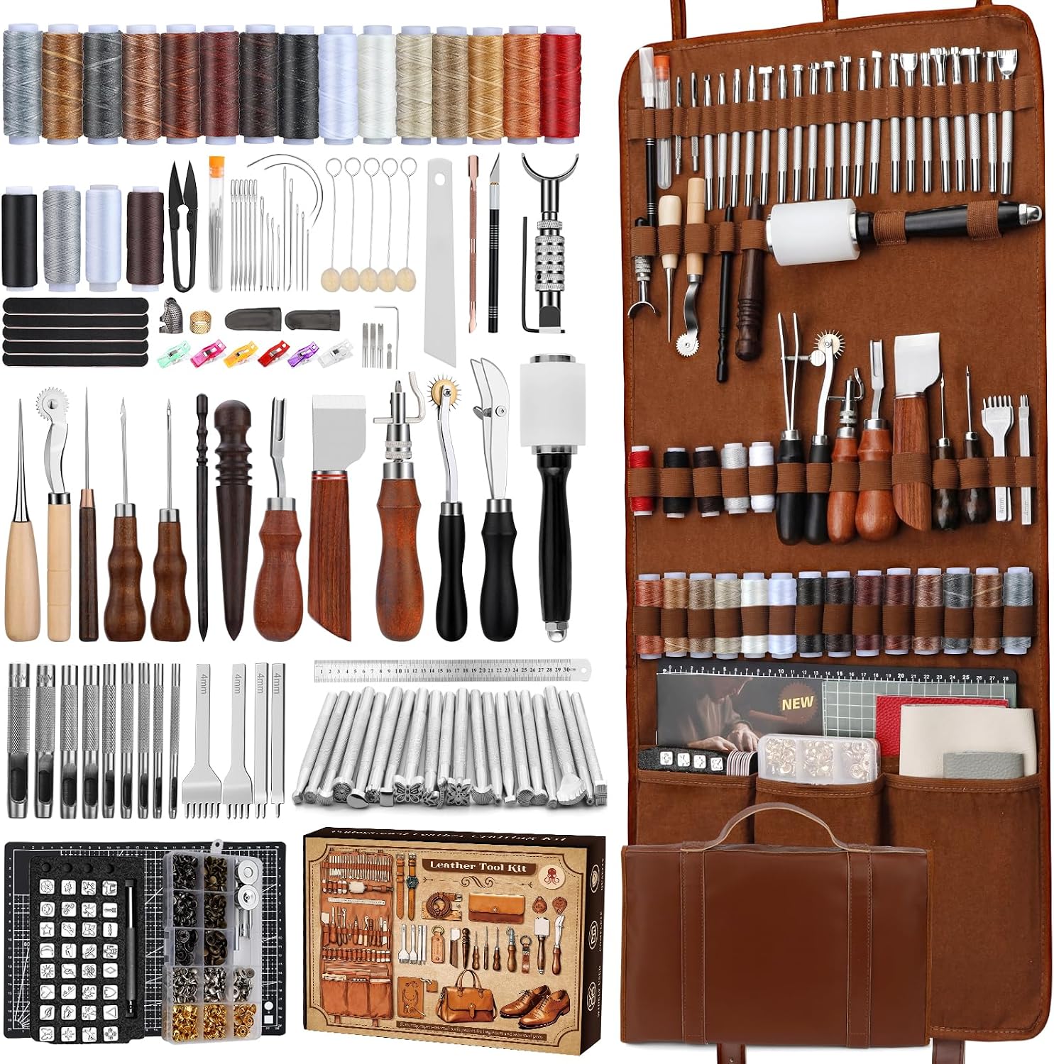 Leather Tooling Kit - Deri İşleme Seti, Deri İşleme Aletleri