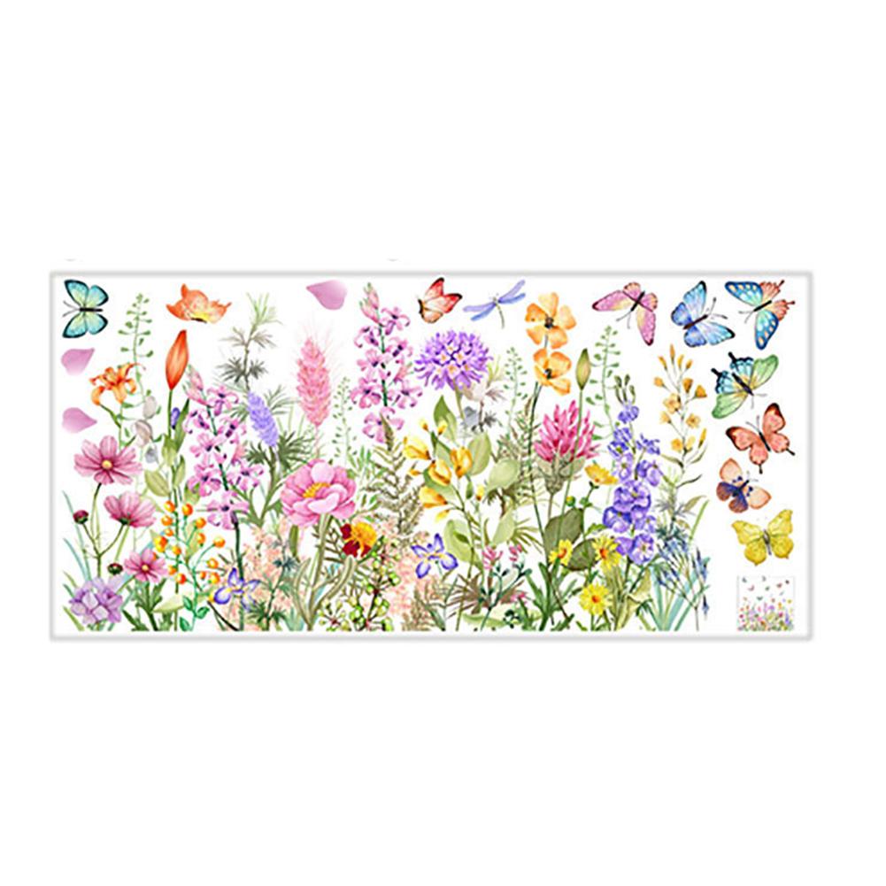 Art Craft Butterfly - Çift Taraflı Renkli Çiçekler Kelebek Duvar