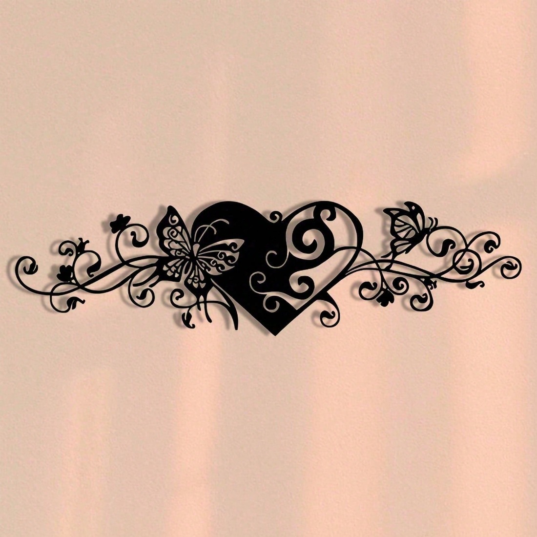 Art Craft Butterfly - Minimalist 2D Metal Duvar Sanatı, Su