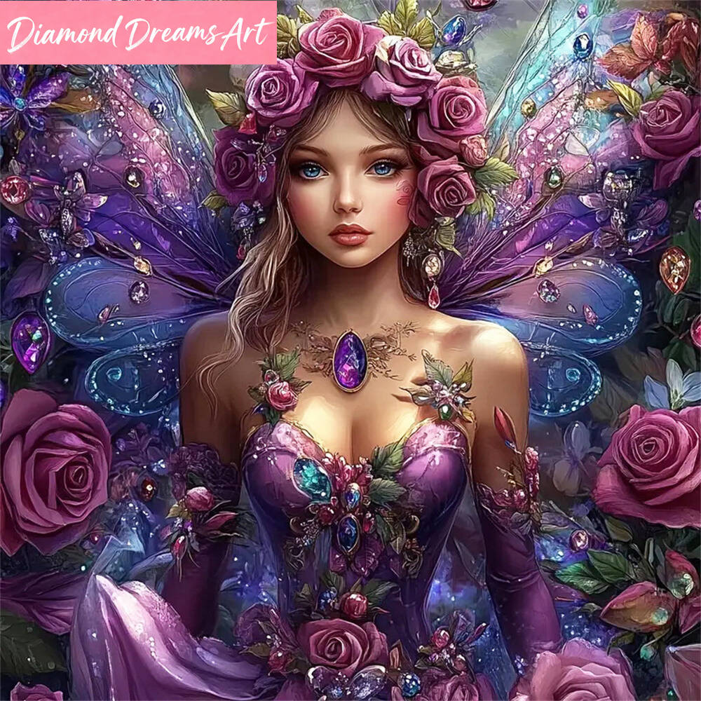 Art Craft Butterfly - 5D DIY Elmas Mozaik Kadın Portresi
