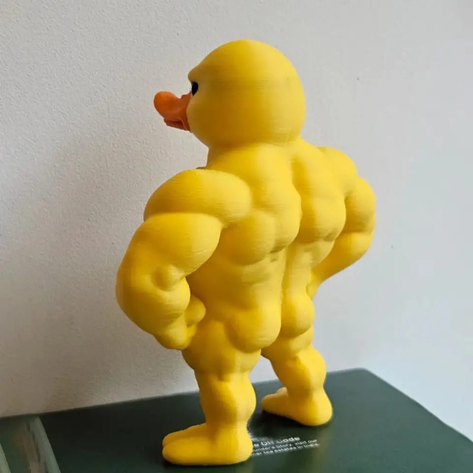 Art Craft Duck - 3/1 Adet Kaslı/Kızgın Ördek Heykeli -