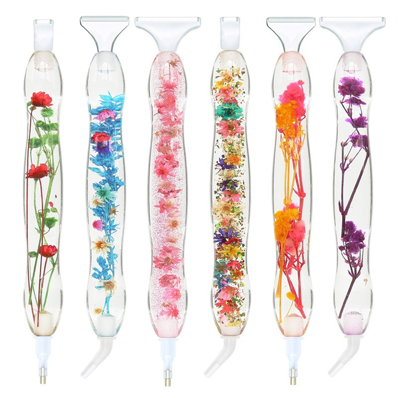 Art Craft Accessories - 1 takım Çiçek Tasarımlı Reçine 5D