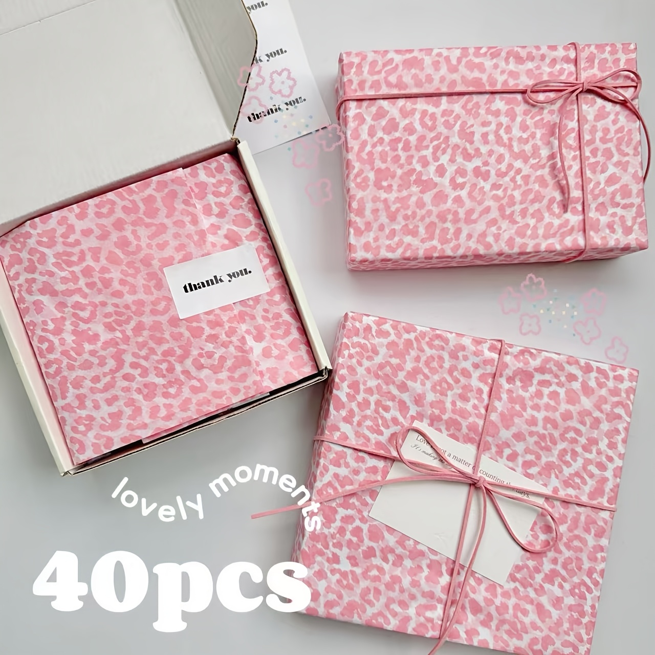 40 Yaprak Pembe Leopar Desenli - Art X Craft incelemesi ve fiyatı
