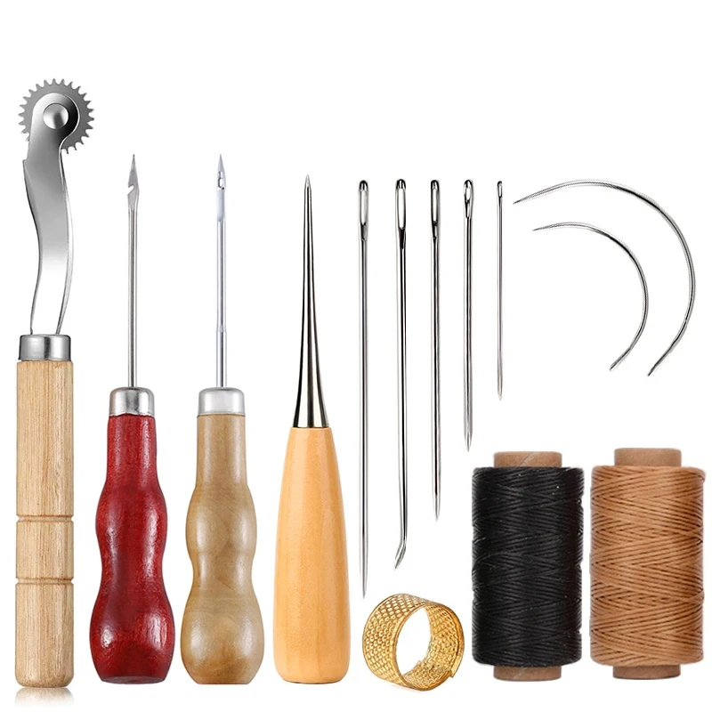 14 adet deri el sanatları diki - Leather Tooling Kit incelemesi ve fiyatı