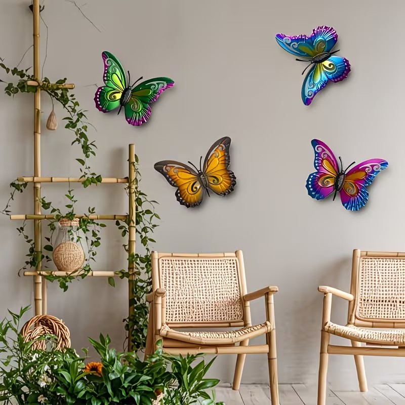 4 adet Renkli Metal Kelebek He - Art Craft Butterfly incelemesi ve fiyatı
