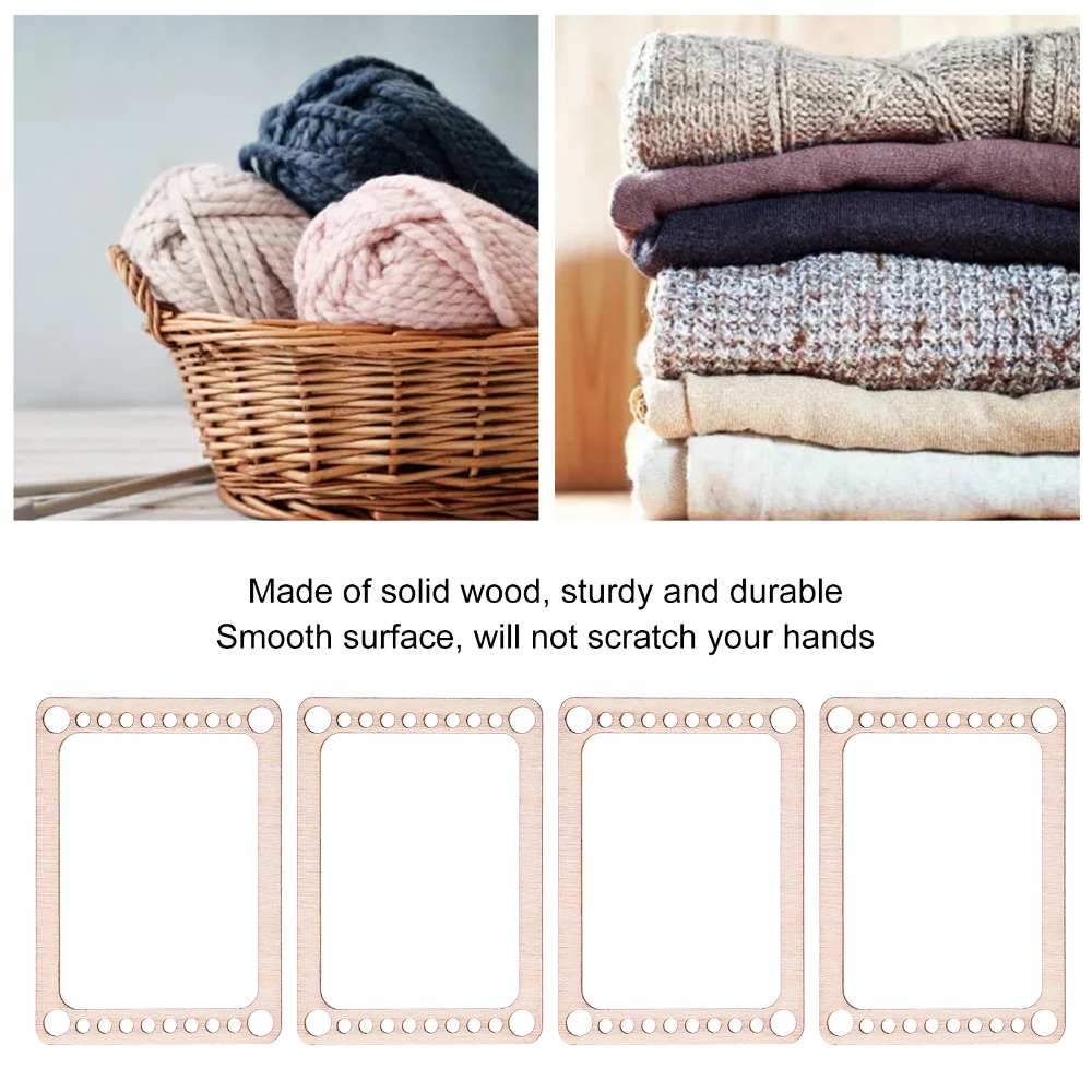 4 adet Pratik Ahşap Dokuma Tez - Loom Weaving Frame incelemesi ve fiyatı