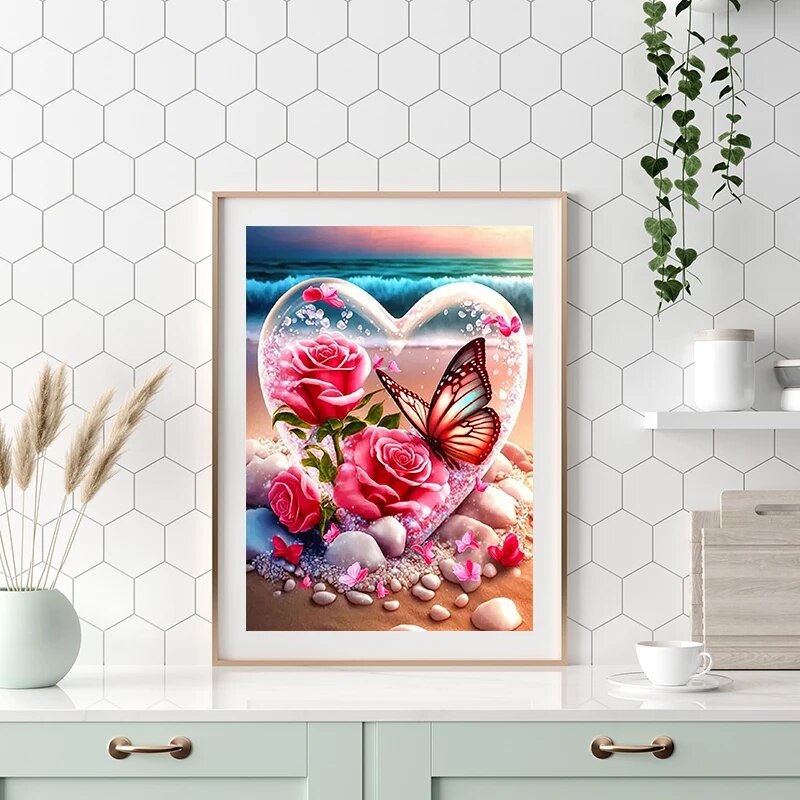 Kelebek Elmas Mozaik Gül Tam Y - Art Craft Butterfly incelemesi ve fiyatı