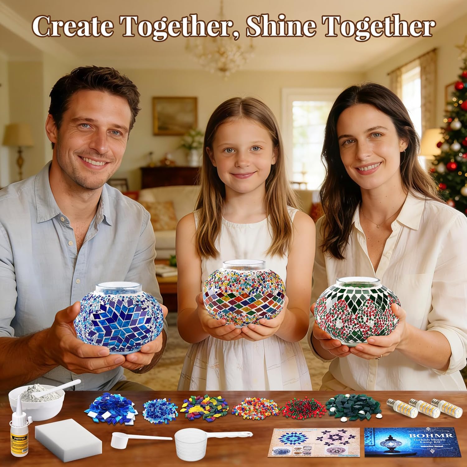 DIY 3 Küreli Türk Mozaik Lamba - Art Crafting incelemesi ve fiyatı