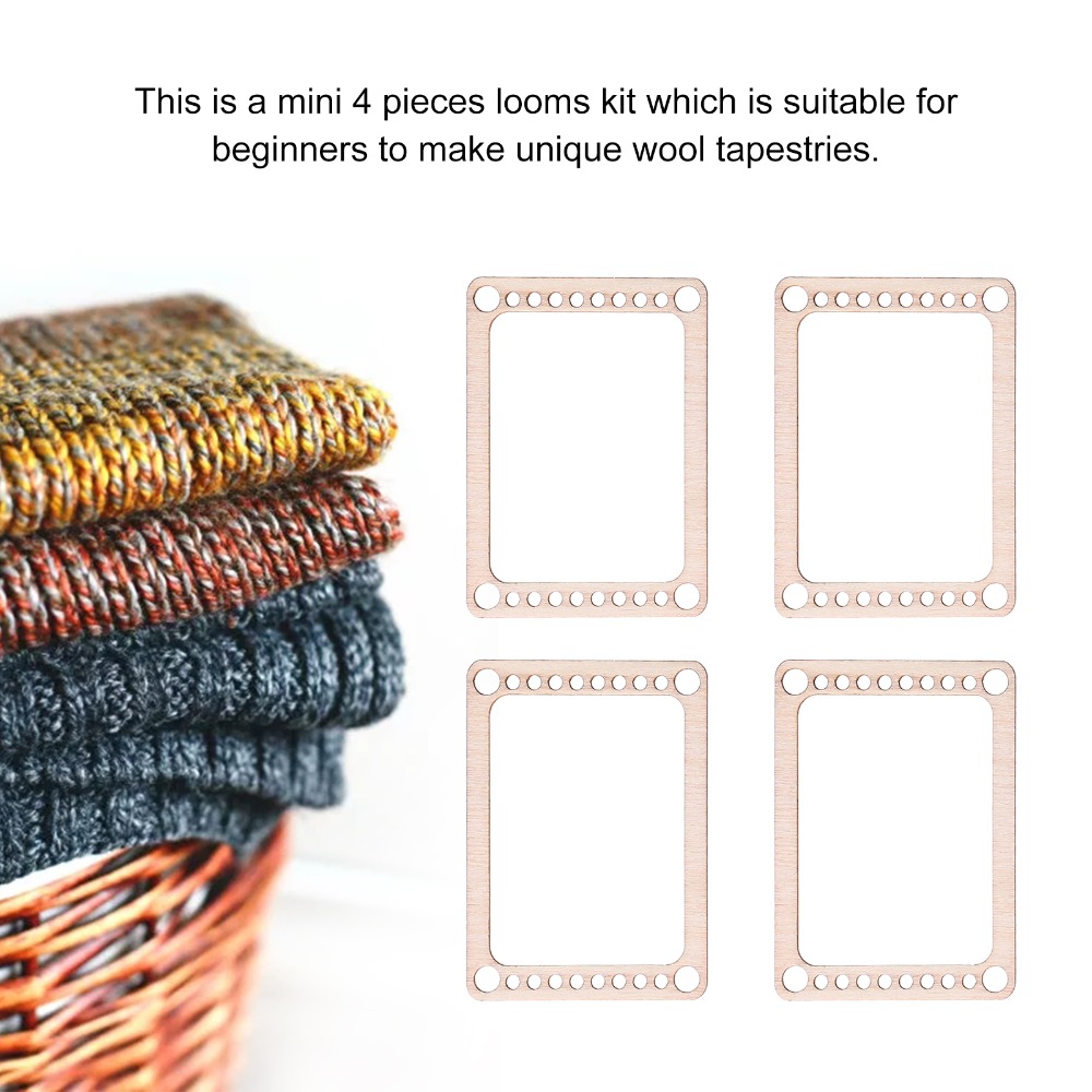 4 adet Pratik Ahşap Dokuma Tez - Loom Weaving Frame incelemesi ve fiyatı
