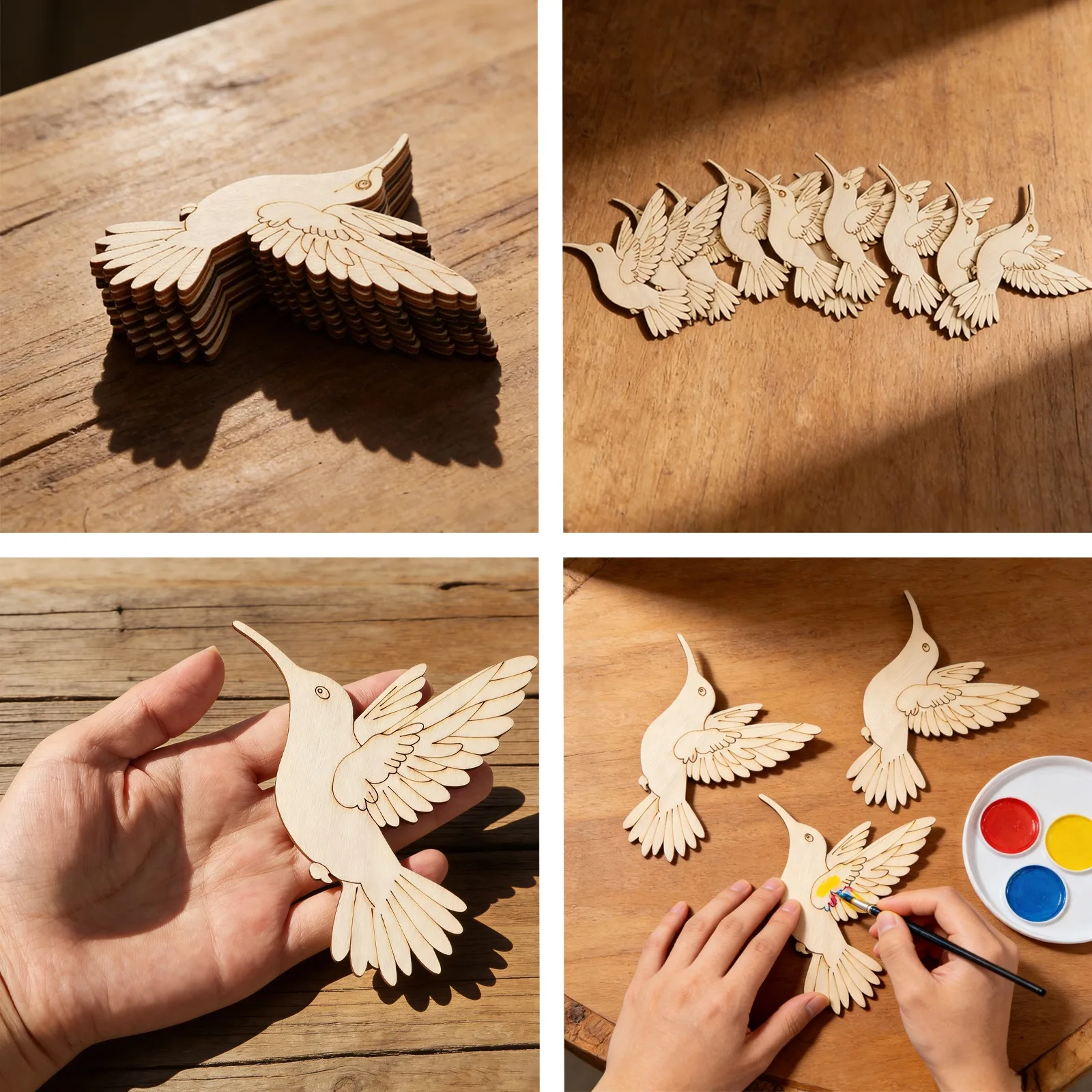 10 adet Bitmemiş Ahşap Hayvan  - Art Crafting incelemesi ve fiyatı