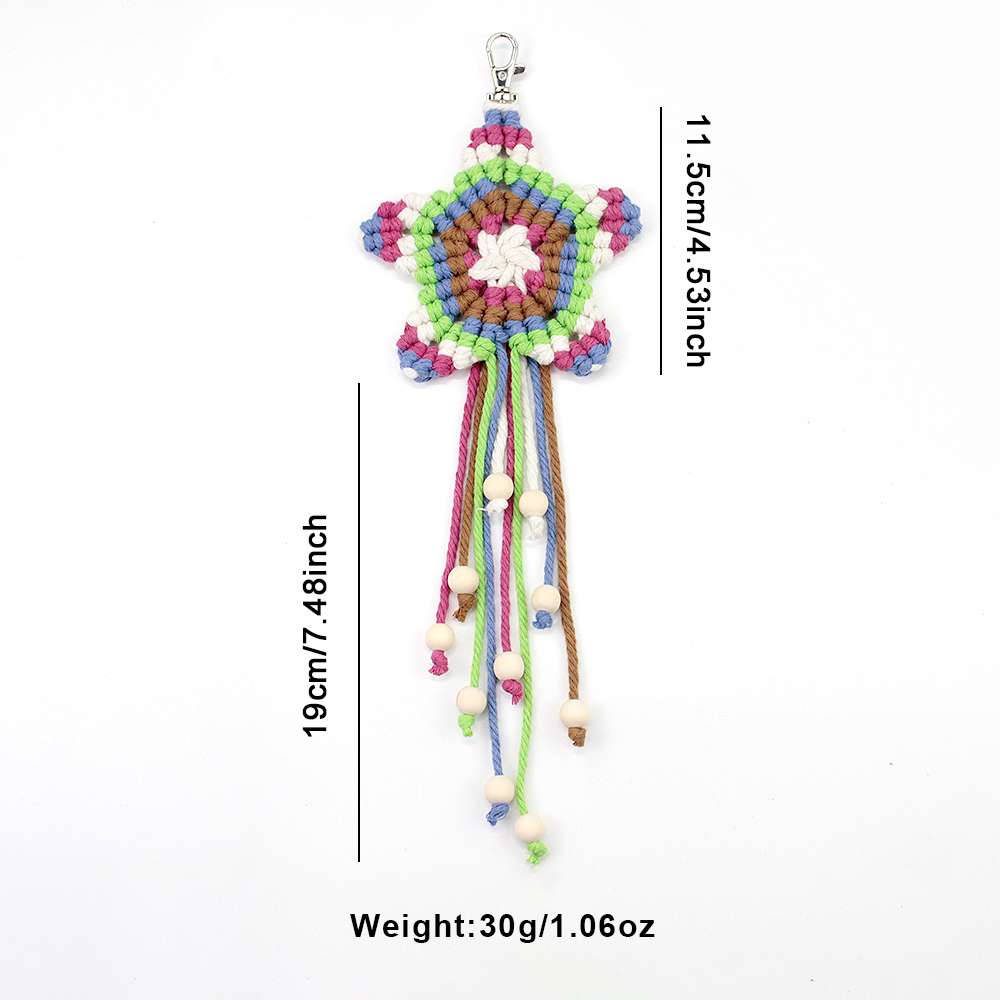 Boho Pentagram Püsküllü Kolye  - Art Craft Materials incelemesi ve fiyatı