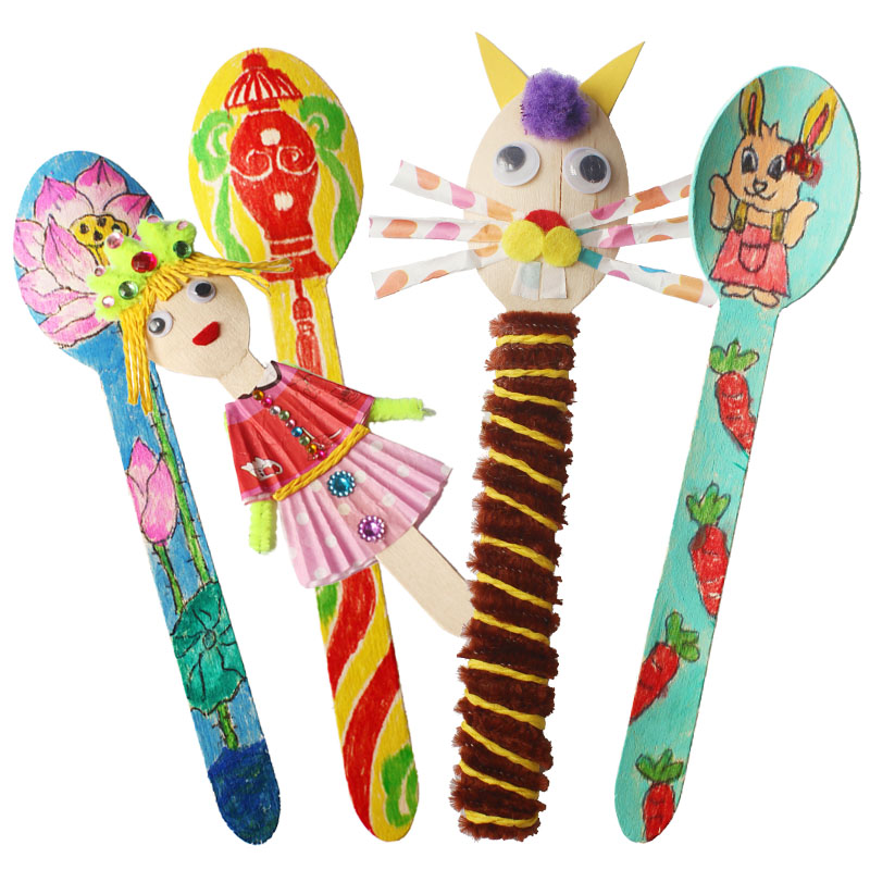 20 adet/grup. Tahta kaşık sana - Art Craft Education incelemesi ve fiyatı