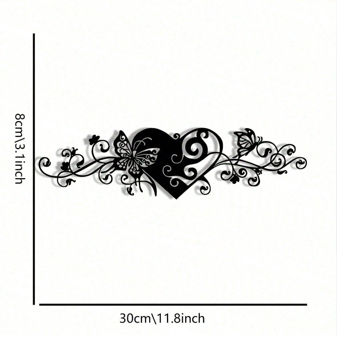 Minimalist 2D Metal Duvar Sana - Art Craft Butterfly incelemesi ve fiyatı