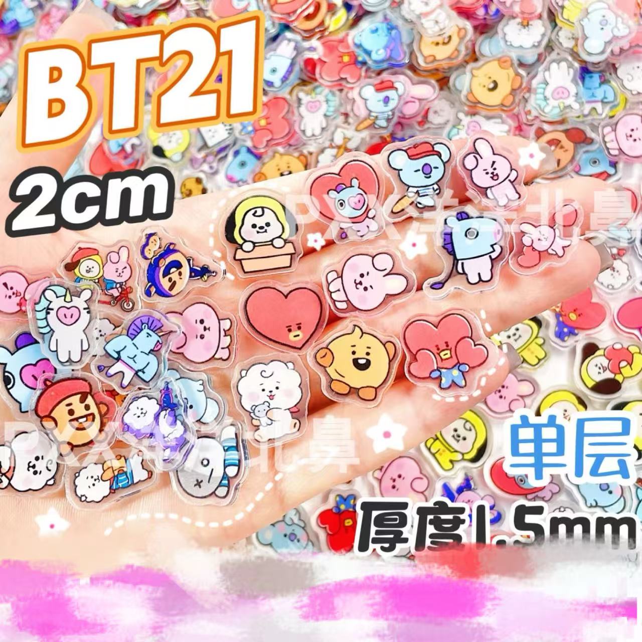 100 adet BT21 BTS Tek Katmanlı - Art Craft Accessories incelemesi ve fiyatı