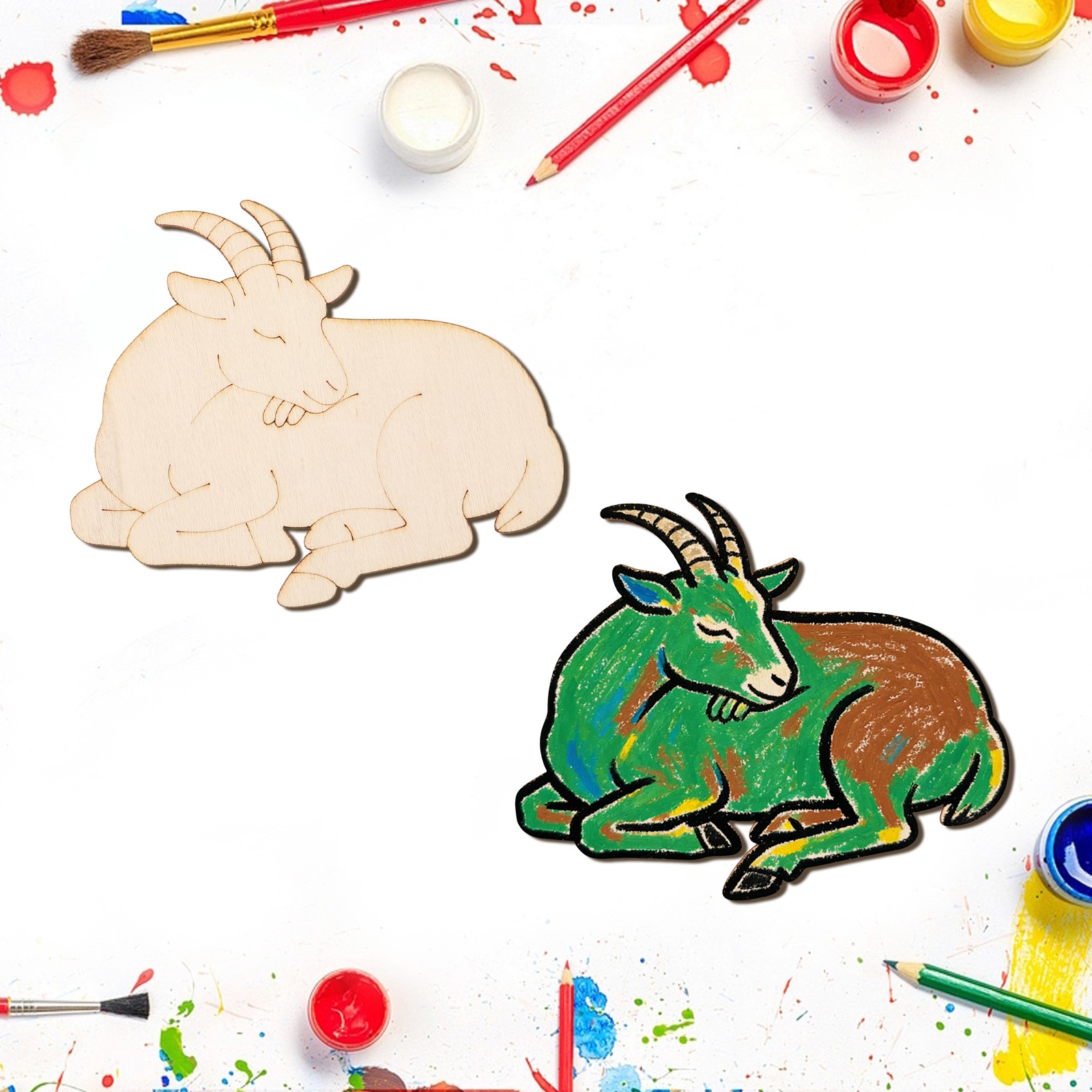 10 adet/takım Bitmemiş Ahşap K - Art Crafting incelemesi ve fiyatı