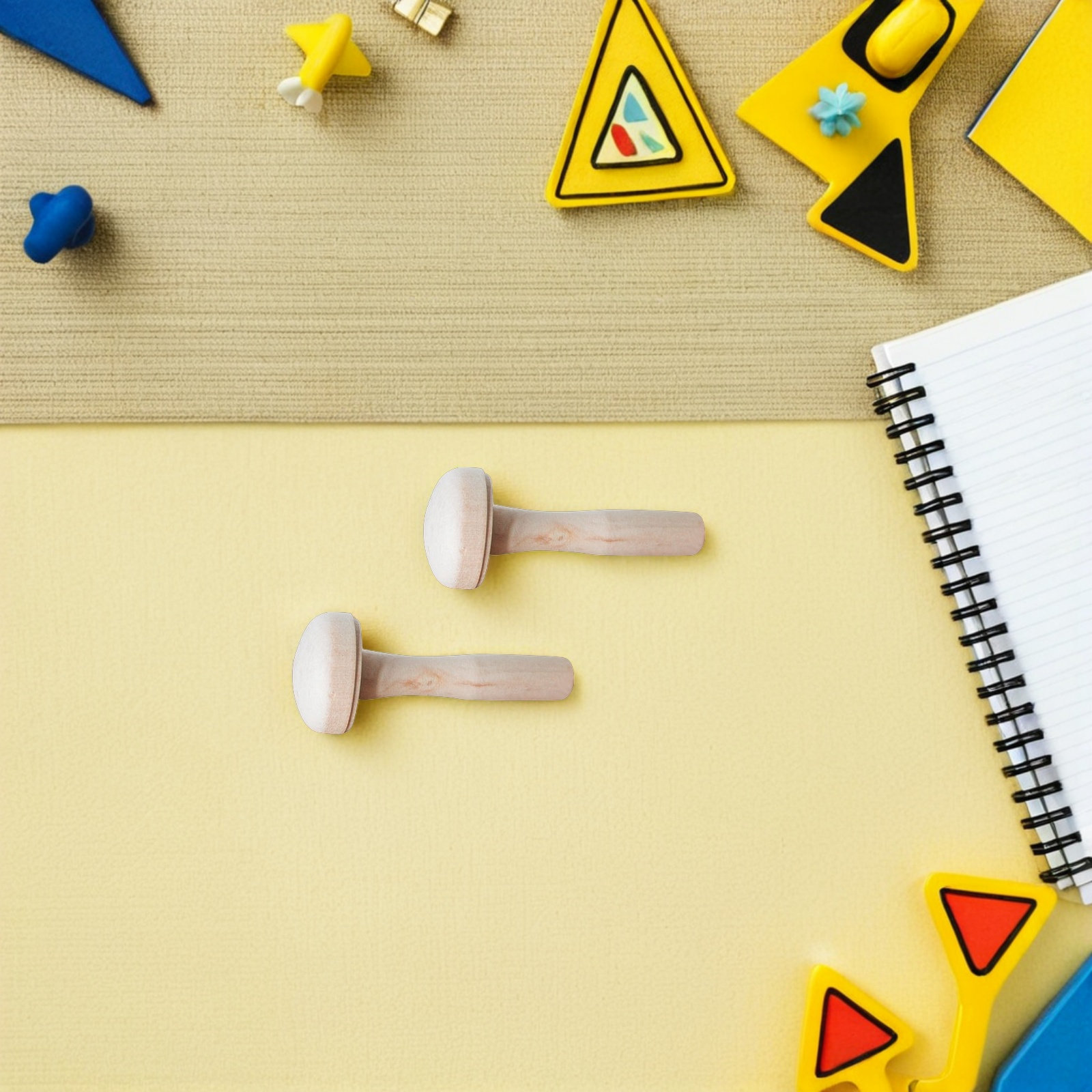 10 Adet Ahşap Mantar Baskı Ale - Art Craft Education incelemesi ve fiyatı